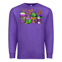 Purple mardi gras crawfish coffee Premium Sweatshirt - Jasminsmagicworld