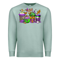 Seafoam mardi gras crawfish coffee Premium Sweatshirt - Jasminsmagicworld