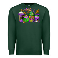 Sports Green mardi gras crawfish coffee Premium Sweatshirt - Jasminsmagicworld
