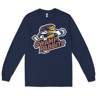 Navy greenville-swamp-rabbits-merch Long Sleeve Tee - linhVisuals