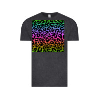 Vintage Black leopard glitter seamless pattern Vintage Tee - BundleAndBundleShop