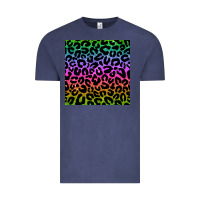Vintage Denim leopard glitter seamless pattern Vintage Tee - BundleAndBundleShop