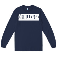Navy the challenge Long Sleeve Tee - linhVisuals