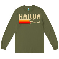 Army Green kailua hawaii Long Sleeve Tee - linhVisuals