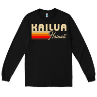 Black kailua hawaii Long Sleeve Tee - linhVisuals