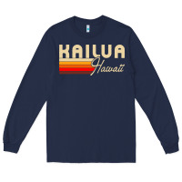 Navy kailua hawaii Long Sleeve Tee - linhVisuals