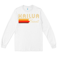 White kailua hawaii Long Sleeve Tee - linhVisuals