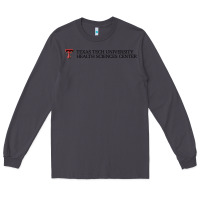 Smoke Texas Tech University Health Sciences Center Wordmark Long Sleeve Tee - linhVisuals