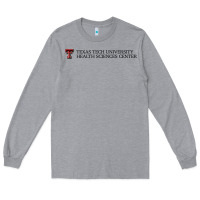 Heather Grey Texas Tech University Health Sciences Center Wordmark Long Sleeve Tee - linhVisuals