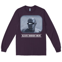 Plum klaatu barada nikto Long Sleeve Tee - linhVisuals