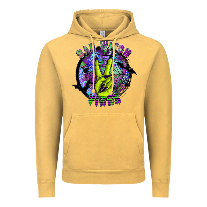 Bad Witch Vibes Vintage Hoodie by SublimationCraftShop | Teevron