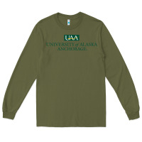 Army Green University Of Alaska Anchorage Long Sleeve Tee - linhVisuals