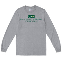 Heather Grey University Of Alaska Anchorage Long Sleeve Tee - linhVisuals