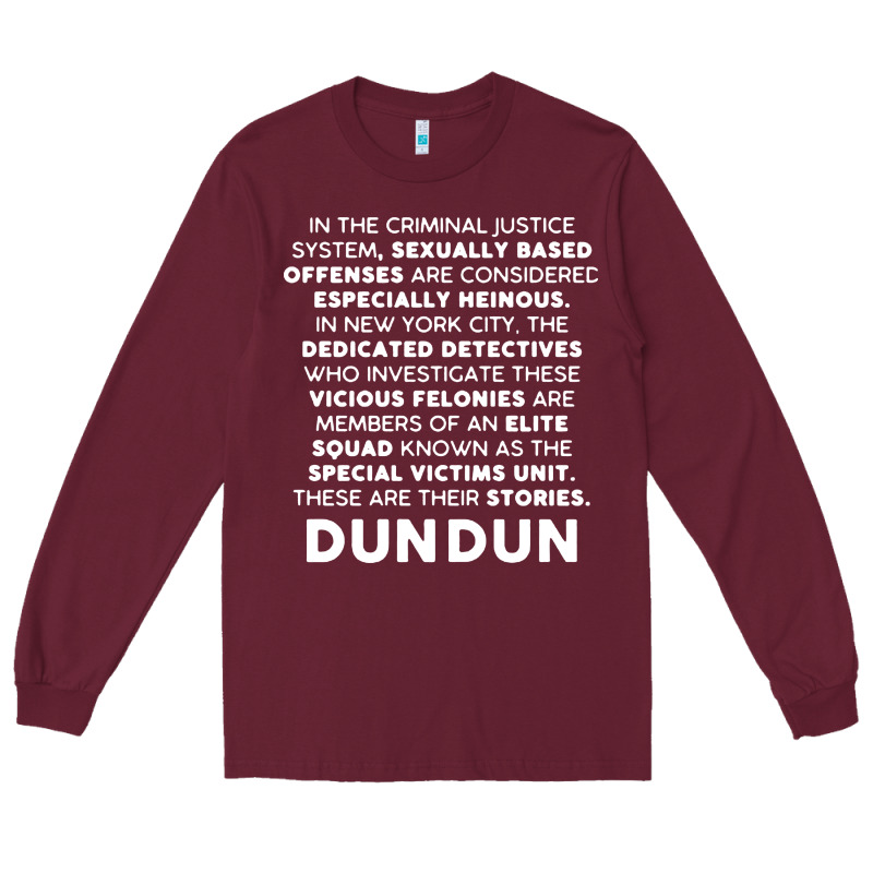 Law And Order Svu Opening Monologue Long Sleeve Tee by linhVisuals | Teevron