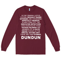 Burgundy law and order svu opening monologue Long Sleeve Tee - linhVisuals
