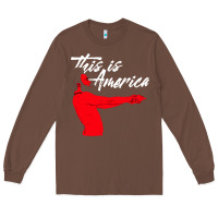 Chestnut this is america meme Long Sleeve Tee - linhVisuals