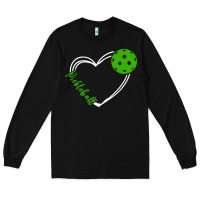 Black love pickleball women Long Sleeve Tee - linhVisuals