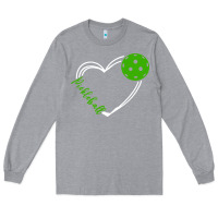 Heather Grey love pickleball women Long Sleeve Tee - linhVisuals