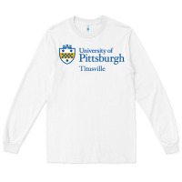 White University Of Pittsburgh At Titusville New Long Sleeve Tee - linhVisuals