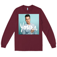 Burgundy yours russell dickerson Long Sleeve Tee - linhVisuals