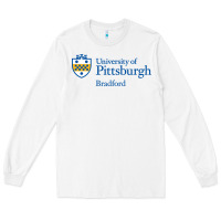 White University Of Pittsburgh At Bradford New Long Sleeve Tee - linhVisuals