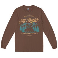 Chestnut mount rainier national park washington usa vacation hiking Long Sleeve Tee - linhVisuals