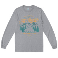Heather Grey mount rainier national park washington usa vacation hiking Long Sleeve Tee - linhVisuals