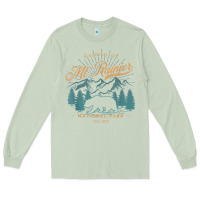 Matcha mount rainier national park washington usa vacation hiking Long Sleeve Tee - linhVisuals