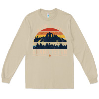 Mushroom national park grand teton vintage retro hiking Long Sleeve Tee - linhVisuals