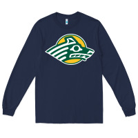 Navy Alaska Anchorage Seawolves Long Sleeve Tee - linhVisuals