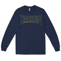 Navy Canisius Athletics Wordmark Long Sleeve Tee - linhVisuals