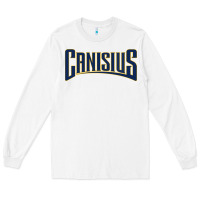 White Canisius Athletics Wordmark Long Sleeve Tee - linhVisuals