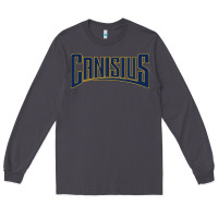 Smoke Canisius Athletics Wordmark Long Sleeve Tee - linhVisuals