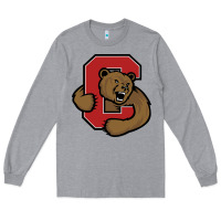 Heather Grey Cornell Big Red Long Sleeve Tee - linhVisuals