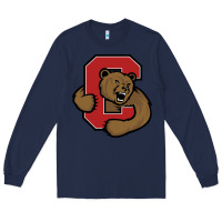 Navy Cornell Big Red Long Sleeve Tee - linhVisuals