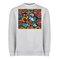 Heather Grey nurse hearts Heavyweight Sweatshirt - Jasminsmagicworld