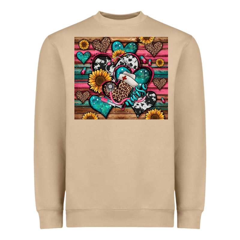 Nurse Hearts Heavyweight Sweatshirt by Jasminsmagicworld | Teevron