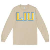 Mushroom Liu Gold Wordmark Long Sleeve Tee - linhVisuals