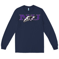 Navy Niagara Purple Eagles Long Sleeve Tee - linhVisuals