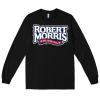 Black Robert Morris Colonials Wordmark Long Sleeve Tee - linhVisuals