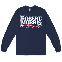 Navy Robert Morris Colonials Wordmark Long Sleeve Tee - linhVisuals