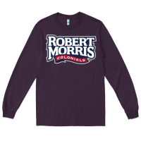 Plum Robert Morris Colonials Wordmark Long Sleeve Tee - linhVisuals