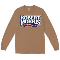 Toasted Coconut Robert Morris Colonials Wordmark Long Sleeve Tee - linhVisuals