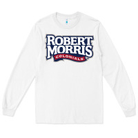 White Robert Morris Colonials Wordmark Long Sleeve Tee - linhVisuals