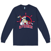 Navy peoria rivermen Long Sleeve Tee - linhVisuals