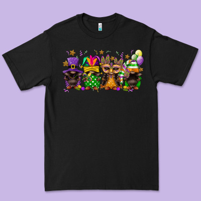 Mardi Gras Afro Gnomies Premium Tee Designed By Fadigitalartstudio