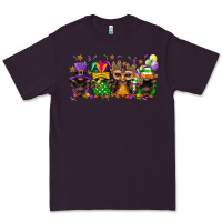 Plum Mardi Gras afro gnomies Premium Tee - FaDigitalArtStudio