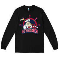 Black peoria rivermen Long Sleeve Tee - linhVisuals