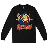 Black peoria rivermen Long Sleeve Tee - linhVisuals