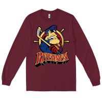 Burgundy peoria rivermen Long Sleeve Tee - linhVisuals